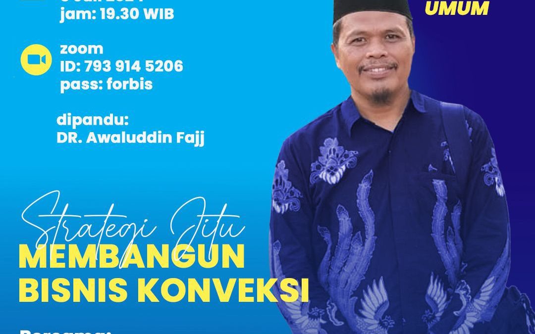 Strategi Jitu Bisnis Konveksi bersama Forbis