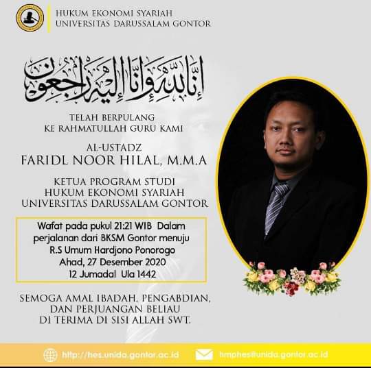 Duka: Selamat Jalan Ust. Faridl Noor Hilal